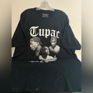 2Pac Tupac Black Graphic T-Shirt